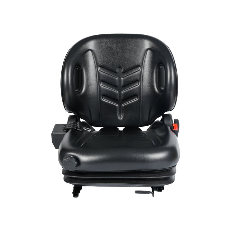 Siège de chariot élévateur à contrepoids certifié BF2-3AB EN13490 IT1+IT2 avec interrupteur OPS à suspension mécanique et système de montage multifonction universel compatible avec Toyota Jungheinrich