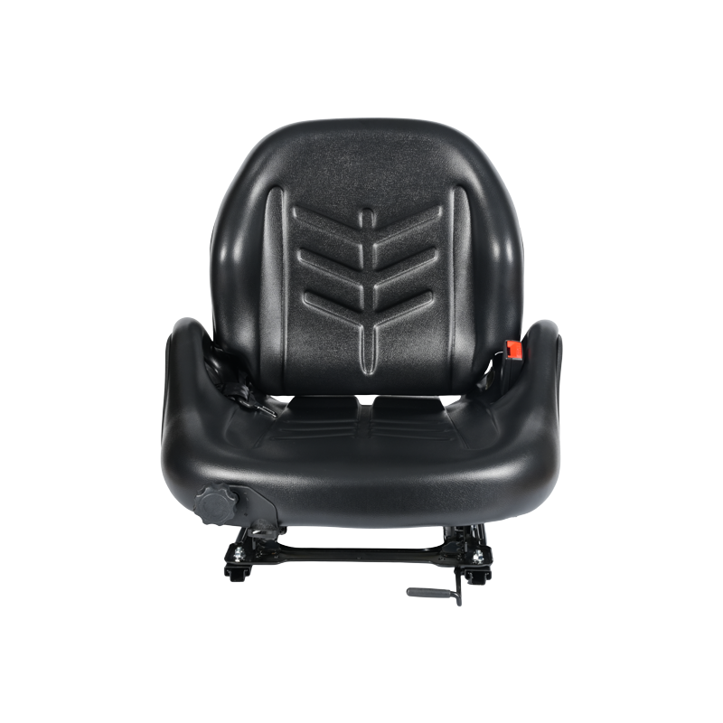 Siège suspendu certifié BF5-3 EN13490 IT1+IT2 avec ceinture de sécurité et interrupteur OPS | Conception à large opérateur compatible avec les chariots élévateurs Hangcha, Nissan, TCM et Mitsubishi