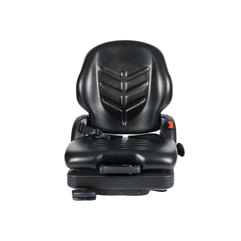 Siège de suspension mécanique de remplacement en vinyle à profil bas BF16 pour équipement de chariot élévateur de manutention - Noir avec EN13490 IT1+IT2