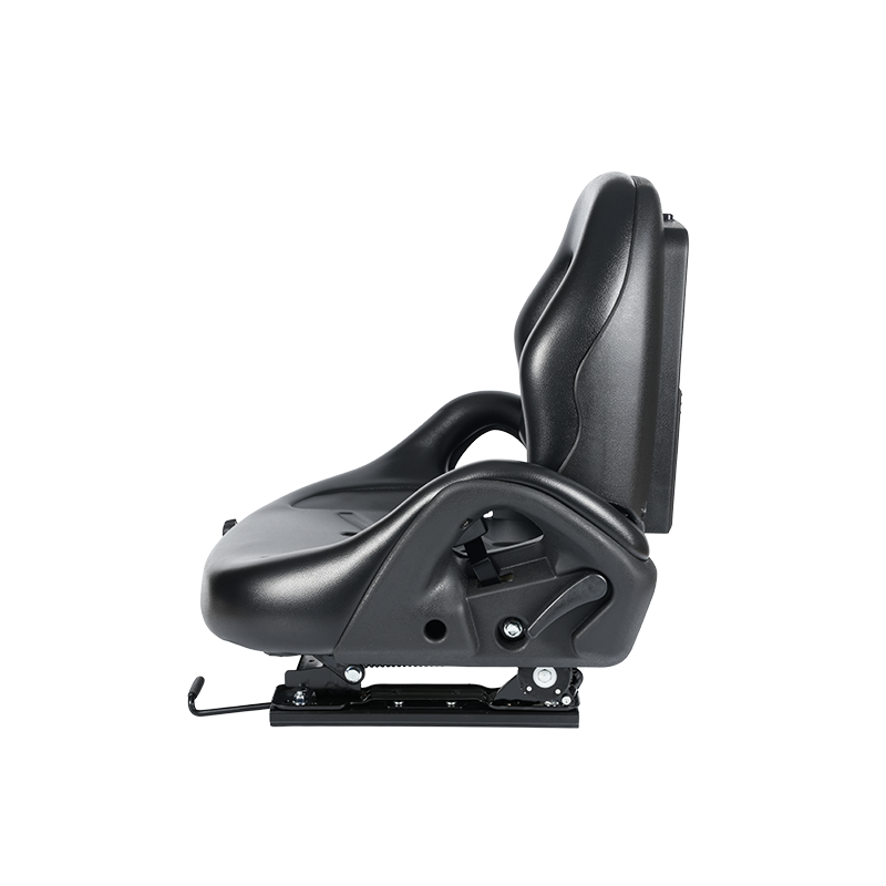 Siège suspendu certifié BF5-3 EN13490 IT1+IT2 avec ceinture de sécurité et interrupteur OPS | Conception à large opérateur compatible avec les chariots élévateurs Hangcha, Nissan, TCM et Mitsubishi