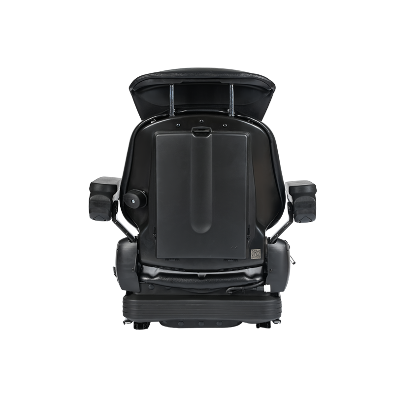 Siège à suspension mécanique à profil bas doublement certifié BF16MCD EN13490 IT1+IT2 et ISO7096 Ceinture de sécurité intégrée et interrupteur OPS