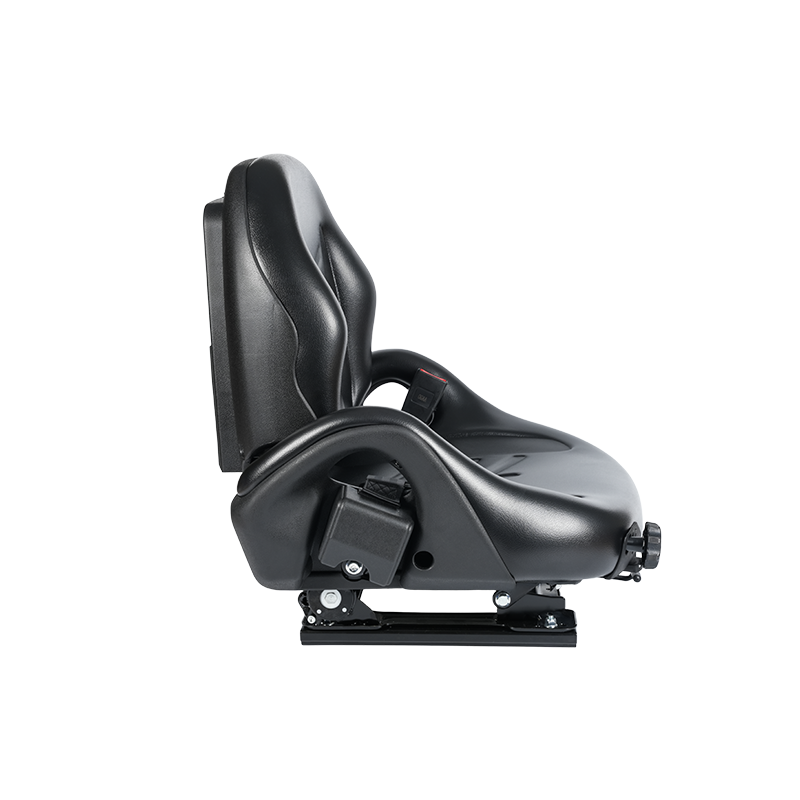 Siège suspendu certifié BF5-3 EN13490 IT1+IT2 avec ceinture de sécurité et interrupteur OPS | Conception à large opérateur compatible avec les chariots élévateurs Hangcha, Nissan, TCM et Mitsubishi