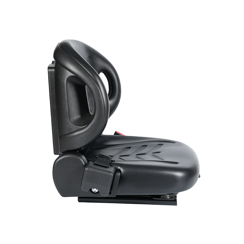 Siège plat universel BF2-2 pour tracteurs d'aéroport avec inclinaison à 60°, ceinture de sécurité rétractable et Doc Box