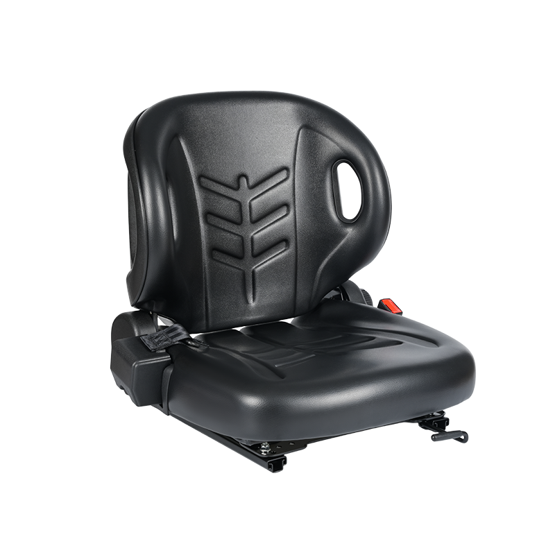 Siège plat universel BF2-2 pour tracteurs d'aéroport avec inclinaison à 60°, ceinture de sécurité rétractable et Doc Box