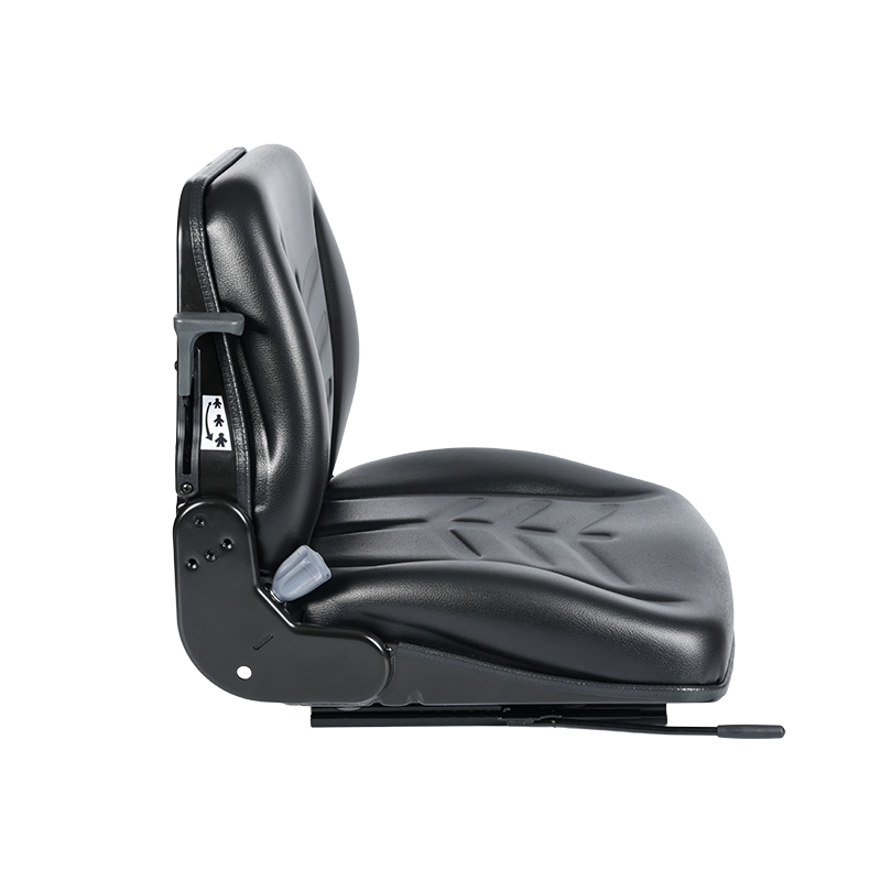 Siège semi-suspension fiable BF8-4 pour tracteurs de remorquage d'aéroport avec suspension mécanique et dossier à 15°