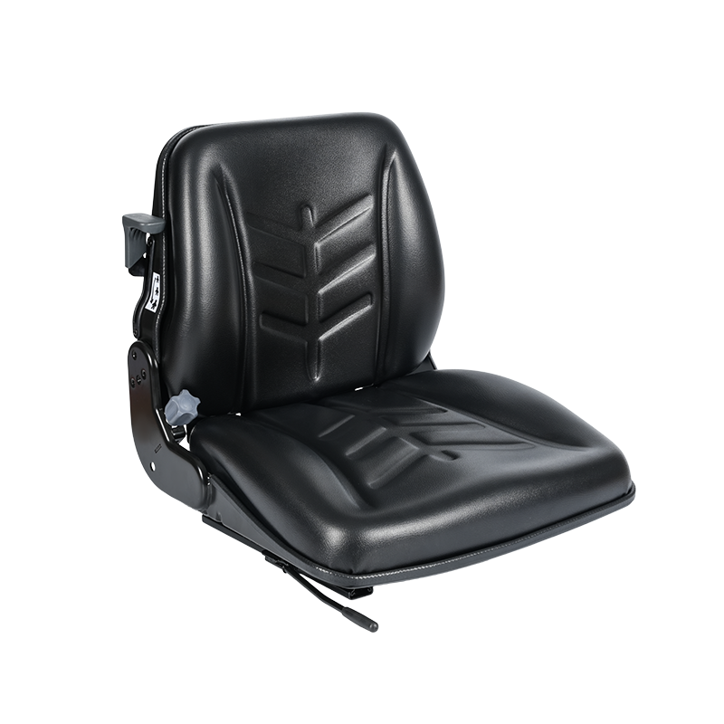 Siège semi-suspension fiable BF8-4 pour tracteurs de remorquage d'aéroport avec suspension mécanique et dossier à 15°