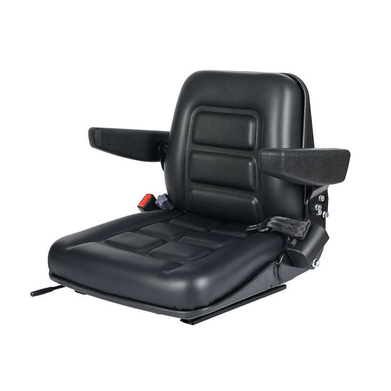 Siège BF1-3ABCD à suspension mécanique entièrement équipé avec accoudoirs, ceinture de sécurité, OPS et poche
