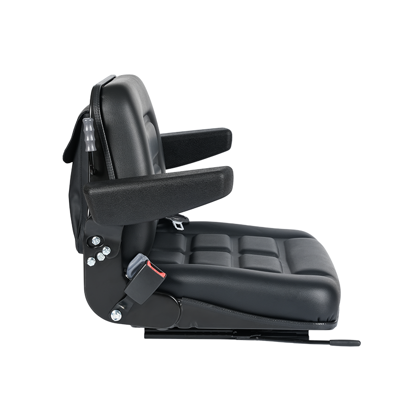 Siège BF1-3ABCD à suspension mécanique entièrement équipé avec accoudoirs, ceinture de sécurité, OPS et poche