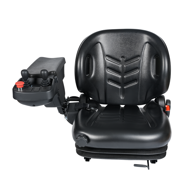 Siège de chariot élévateur à suspension complète BF2-3ABC avec console d'accoudoir intelligente intégrée et joystick de commande