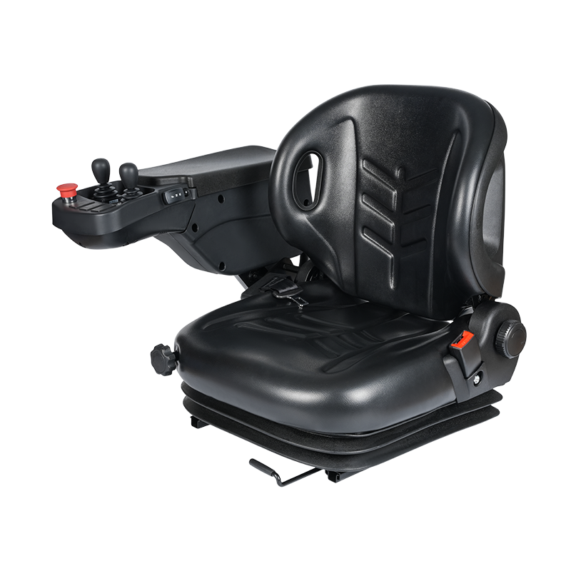 Siège de chariot élévateur à suspension complète BF2-3ABC avec console d'accoudoir intelligente intégrée et joystick de commande