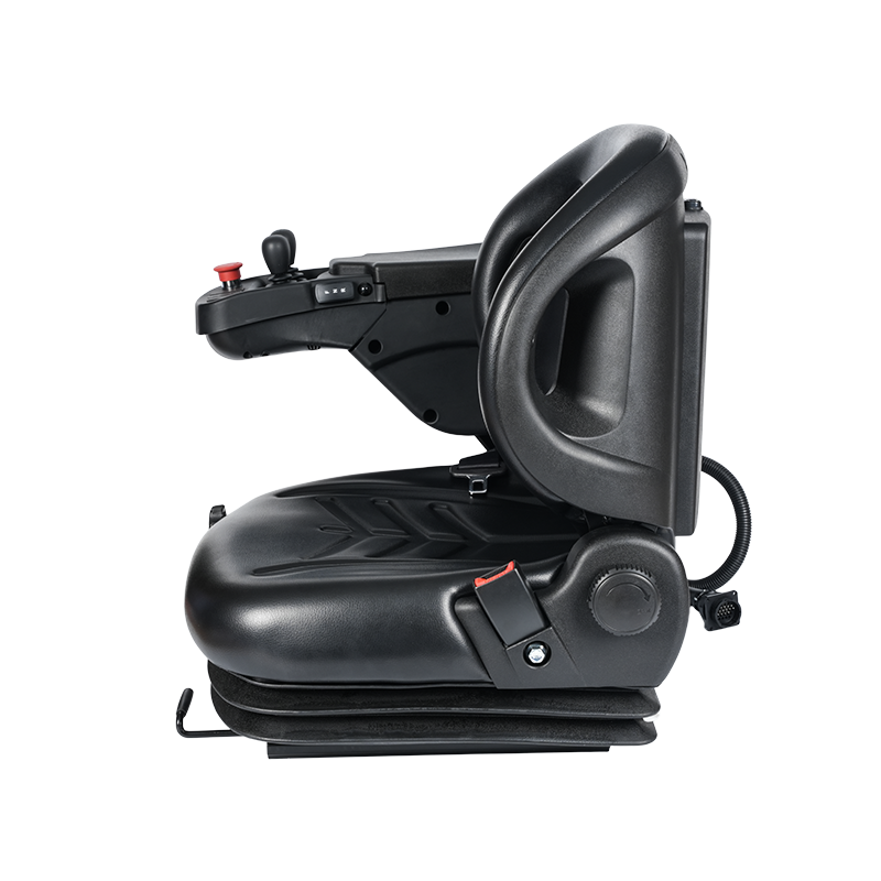 Siège de chariot élévateur à suspension complète BF2-3ABC avec console d'accoudoir intelligente intégrée et joystick de commande